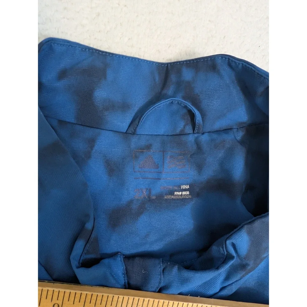 Adidas Men's 2XL Climastorm Competition Wind Jacket‎ Blue Crossings Stretchy